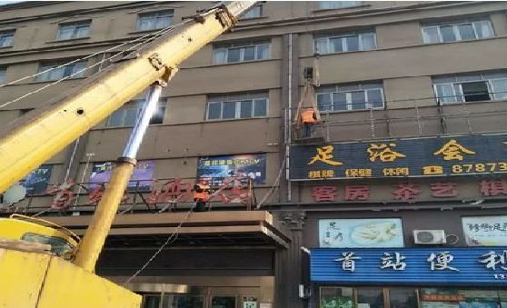 登封安装较高的门店招牌有什么好的方法？